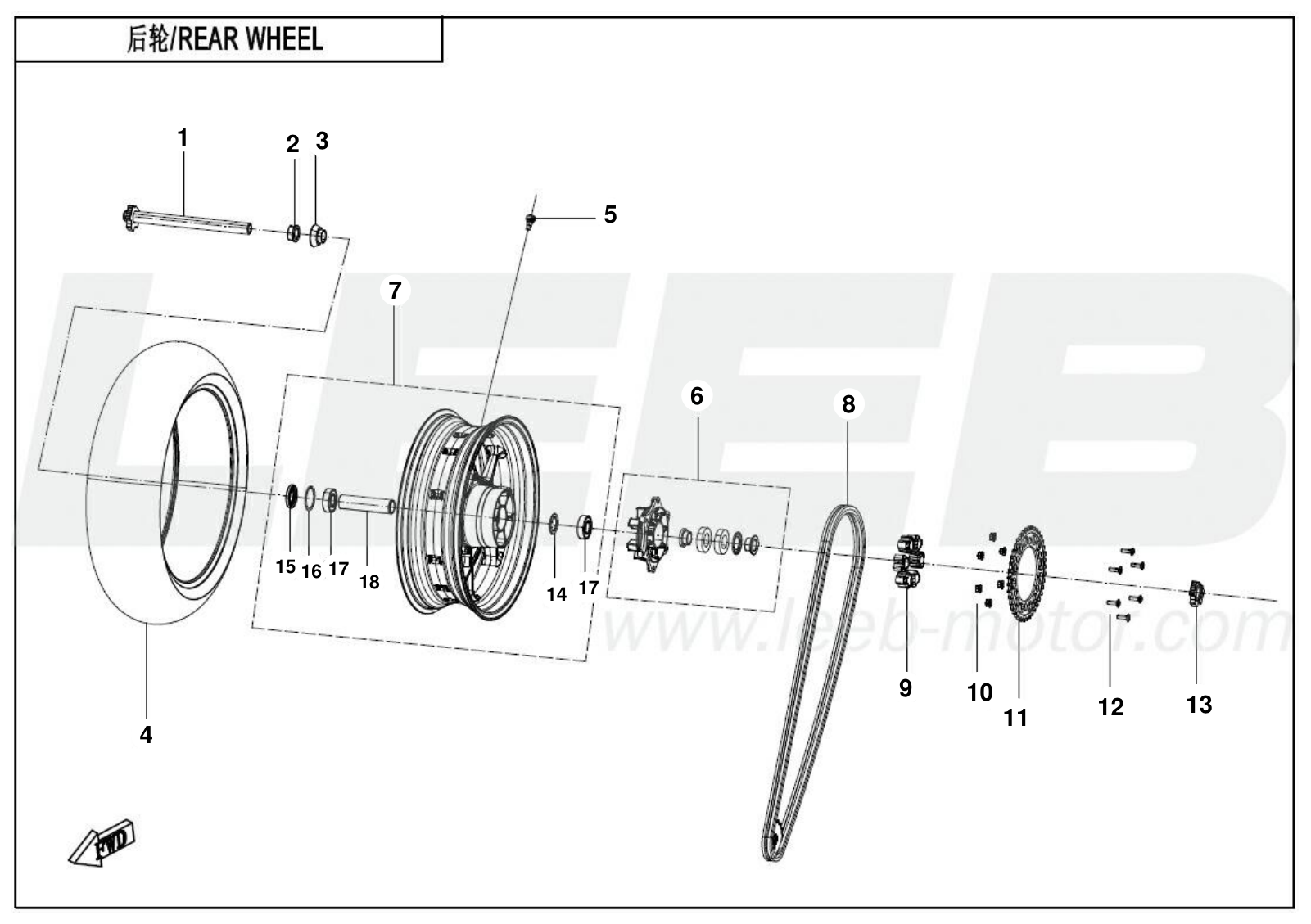 F11 REAR WHEEL F11 REAR WHEEL