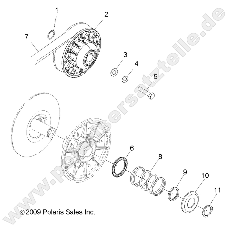 drive train secondary clutch drive train secondary clutch