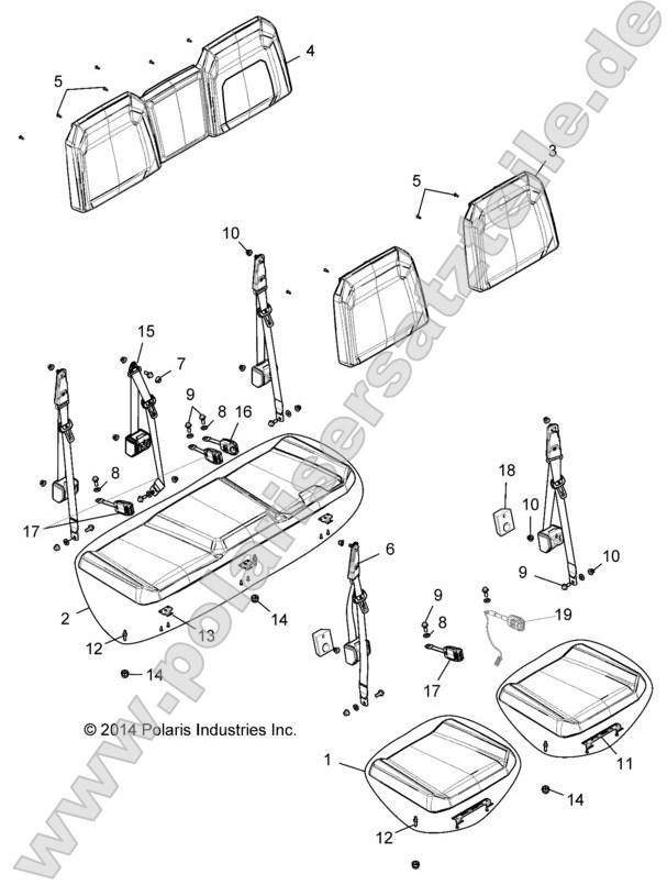 Body, Seat, Rear Bench Body, Seat, Rear Bench