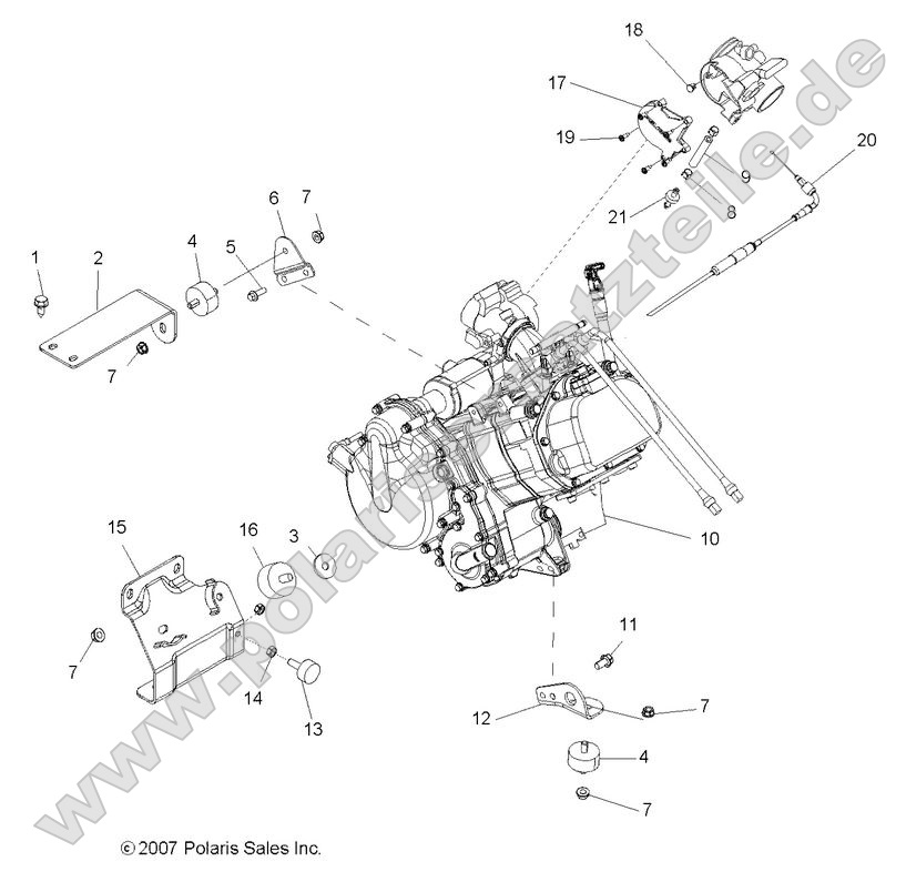 Engine, Mounting