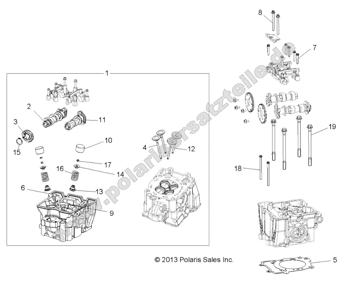 Engine, Cylinder Head, Cams and Valves