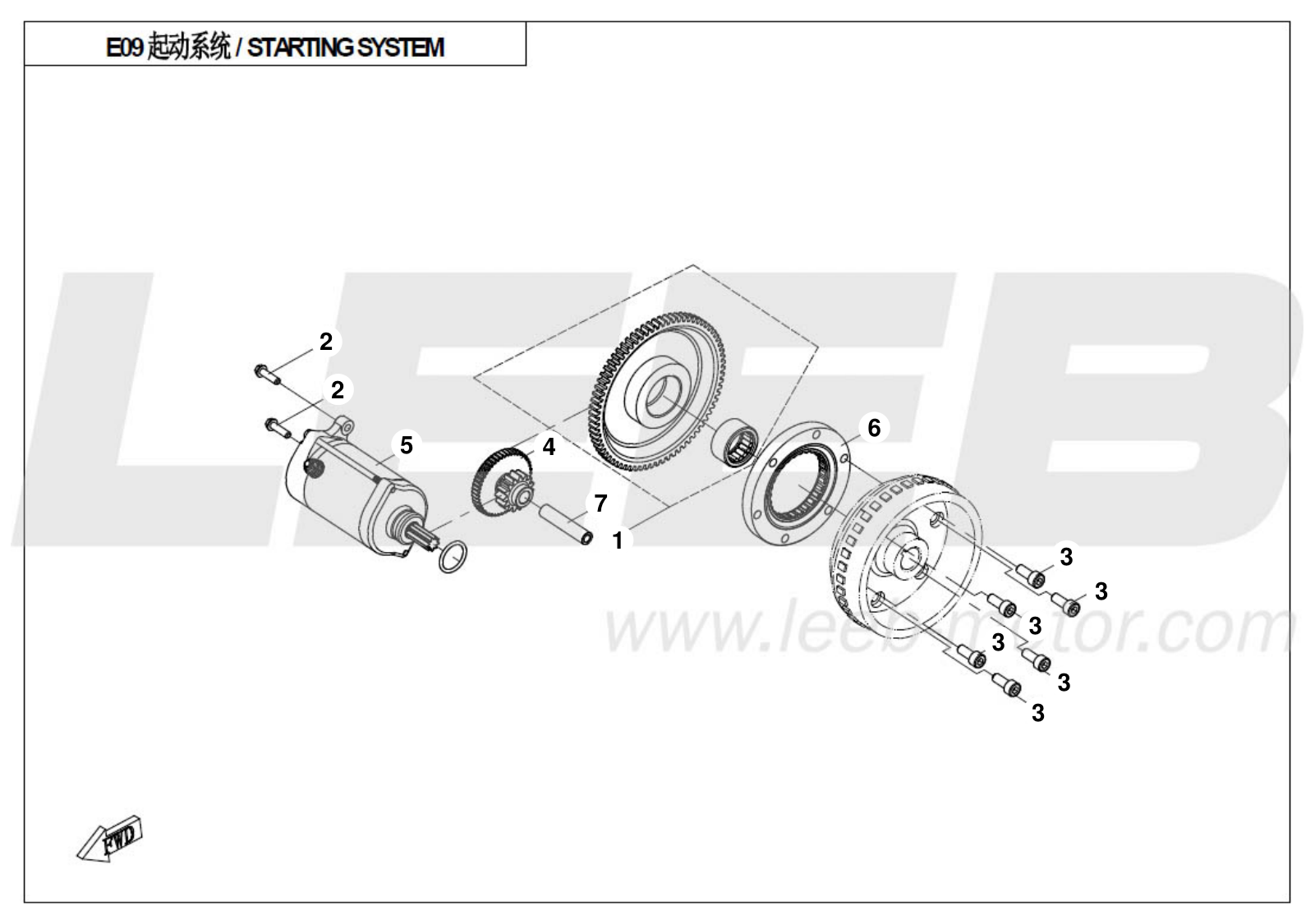 E09 STATER MOTOR E09 STATER MOTOR