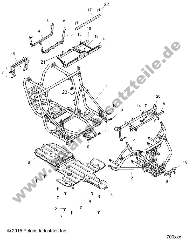 CHASSIS, MAIN FRAME AND SKID PLATES CHASSIS, MAIN FRAME AND SKID PLATES