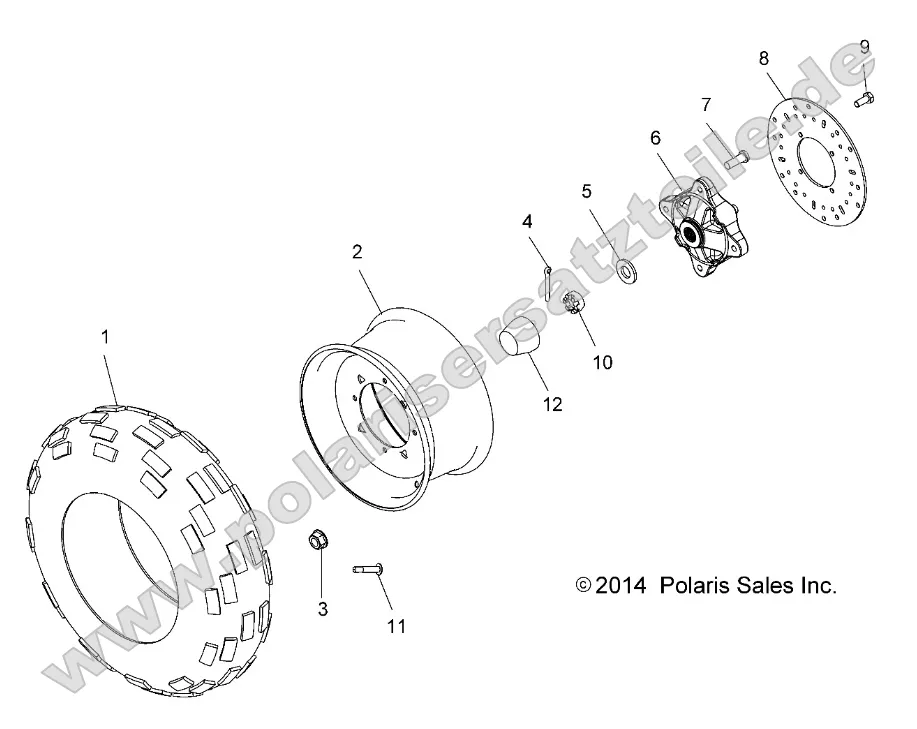 Wheels, Front Tire and Brake Disc