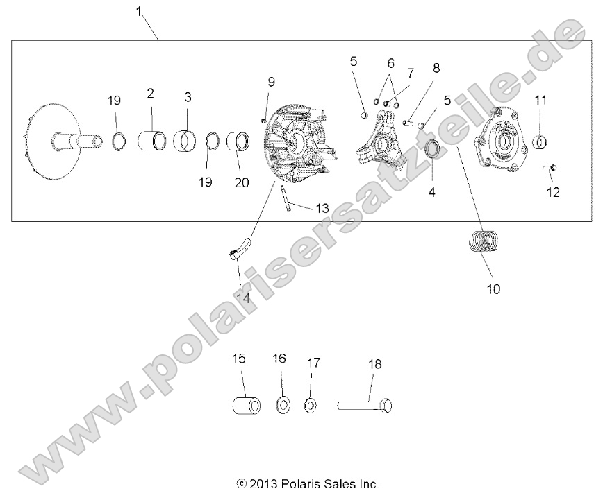 Drive Train, Primary Clutch Drive Train, Primary Clutch