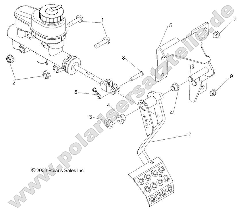Brakes, Pedal and Master Cylinder Mounting