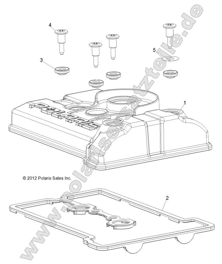 ENGINE, VALVE COVER