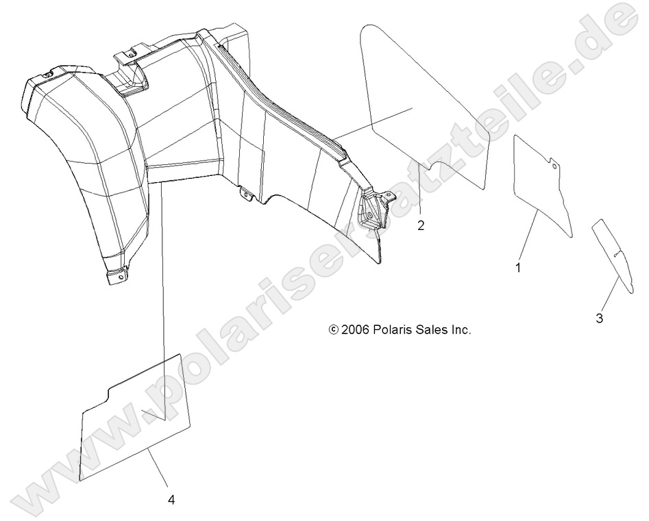 BODY, REAR CAB FOIL
