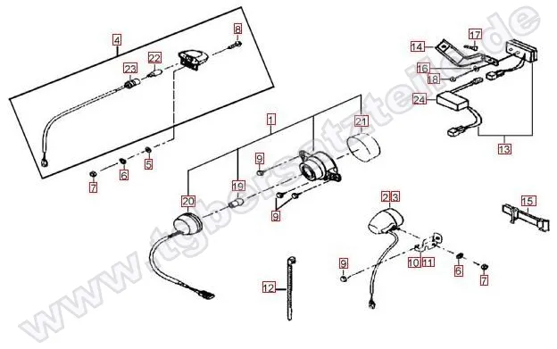 Rücklicht-Blinker hinten Rücklicht-Blinker hinten