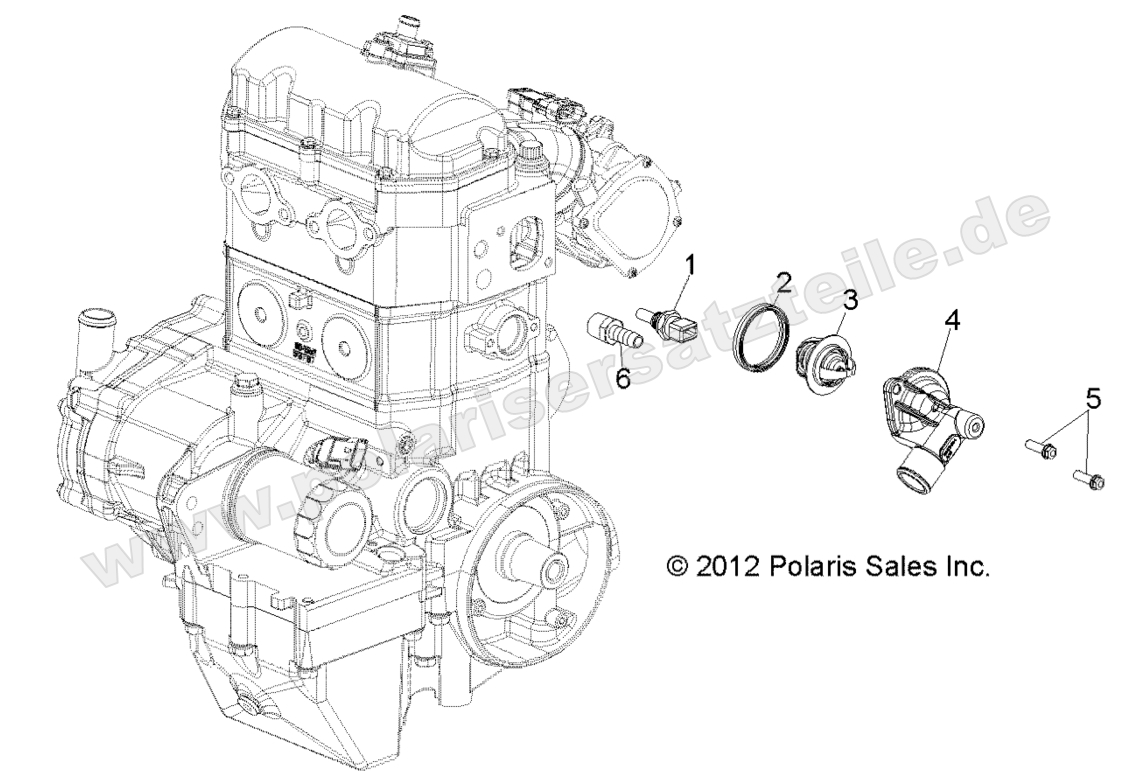 ENGINE, THERMOSTAT ENGINE, THERMOSTAT