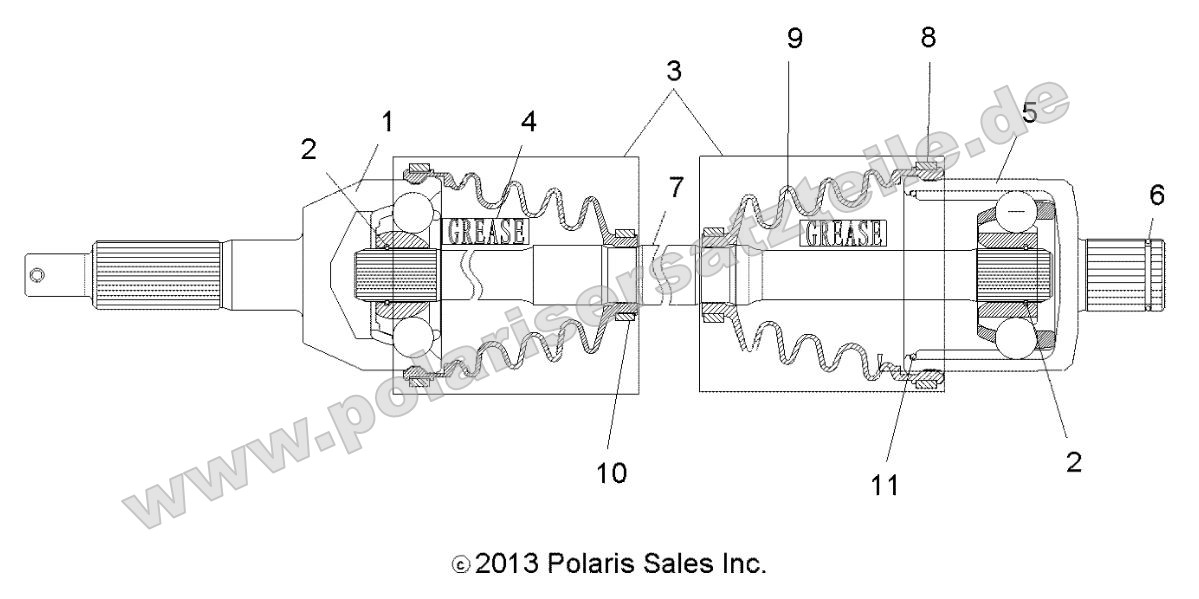 Drive Train, Rear Drive Shaft