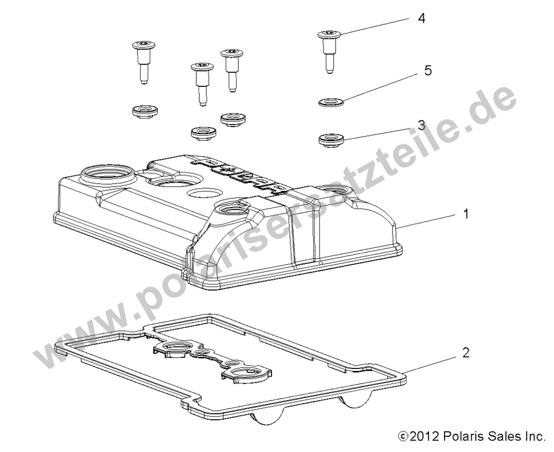 ENGINE, VALVE COVER