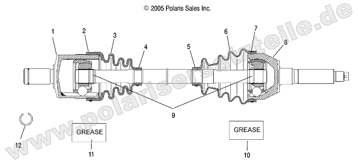 DRIVE SHAFT, FRONT