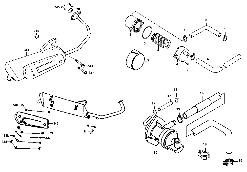 Auspuff & Sekundärluftsystem Auspuff & Sekundärluftsystem
