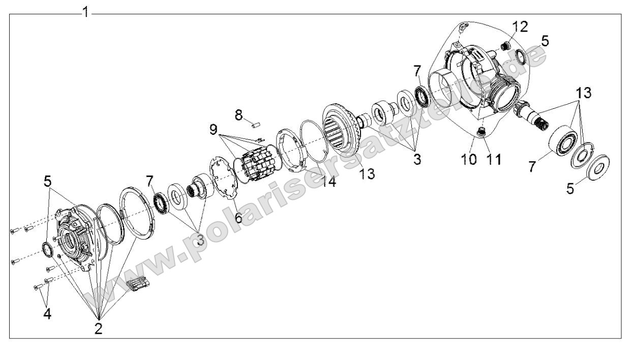 Drive Train, Front Gearcase Internals