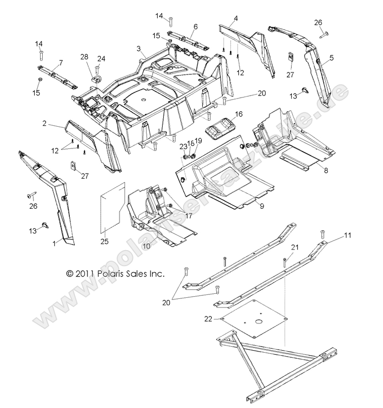 BODY, REAR RACK and FENDERS BODY, REAR RACK and FENDERS