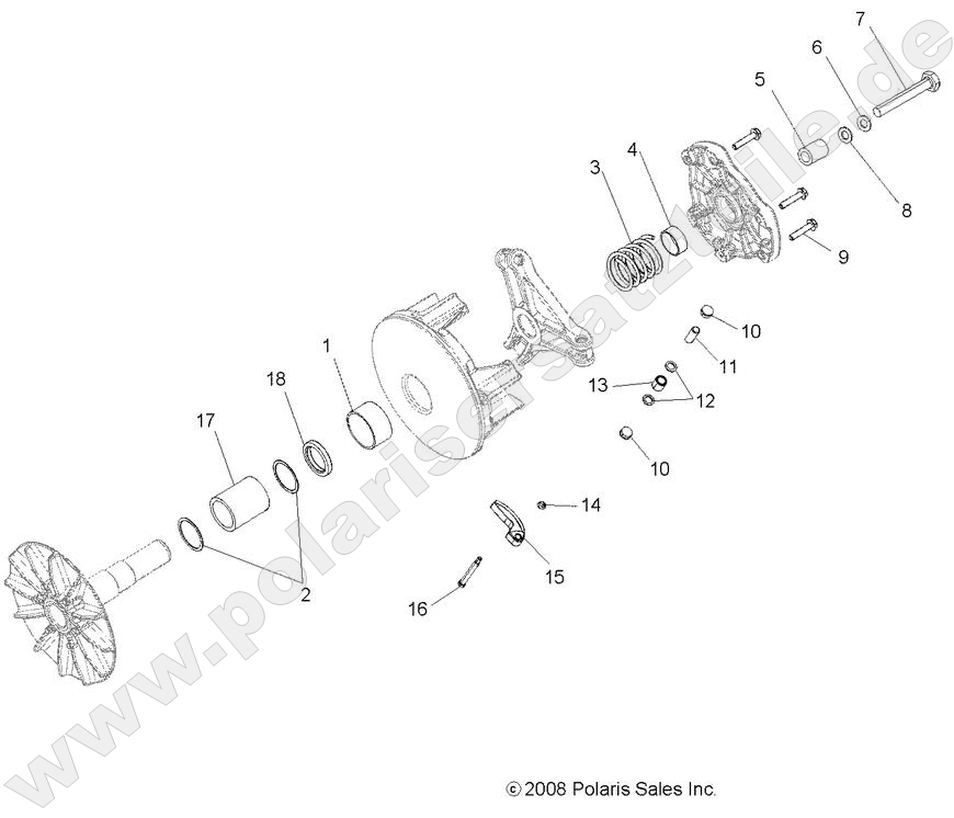 DRIVE TRAIN, PRIMARY CLUTCH DRIVE TRAIN, PRIMARY CLUTCH