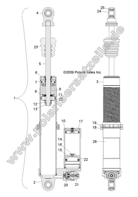 SUSPENSION, REAR SHOCK SUSPENSION, REAR SHOCK