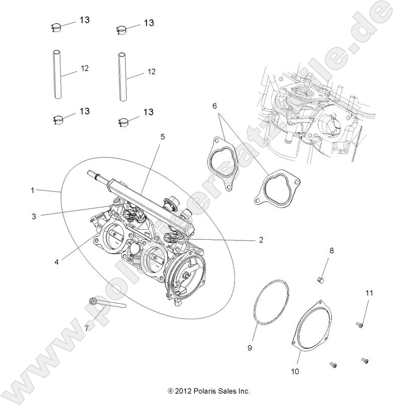 ENGINE, THROTTLE BODY ENGINE, THROTTLE BODY