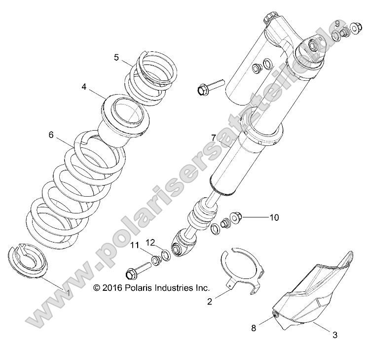 Suspension, Rear Shock Mounting Suspension, Rear Shock Mounting