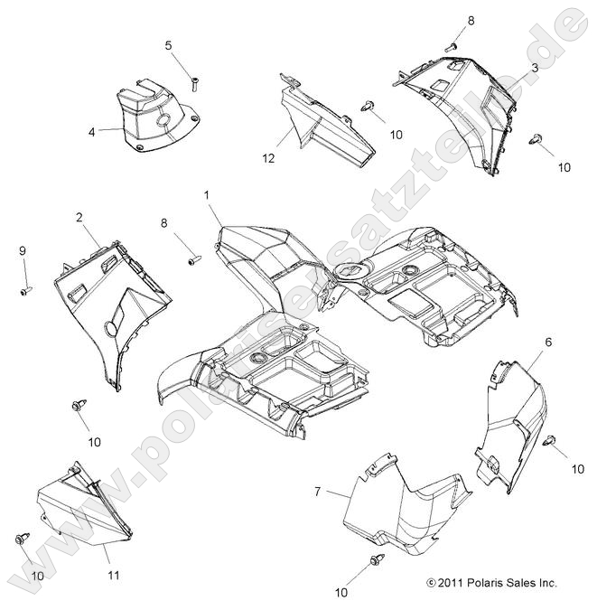 BODY, FRONT CAB BODY, FRONT CAB