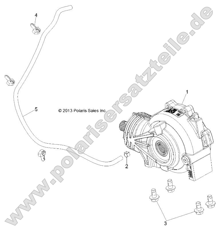 Drive Train, Front Gearcase Mounting Drive Train, Front Gearcase Mounting