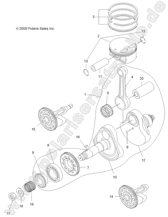 ENGINE, CRANKSHAFT and PISTON ENGINE, CRANKSHAFT and PISTON