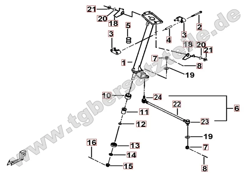 Lenksäule - Spurstange Lenksäule - Spurstange