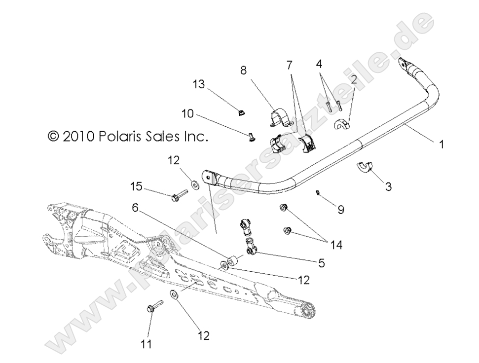 SUSPENSION, TORSION BAR, REAR SUSPENSION, TORSION BAR, REAR
