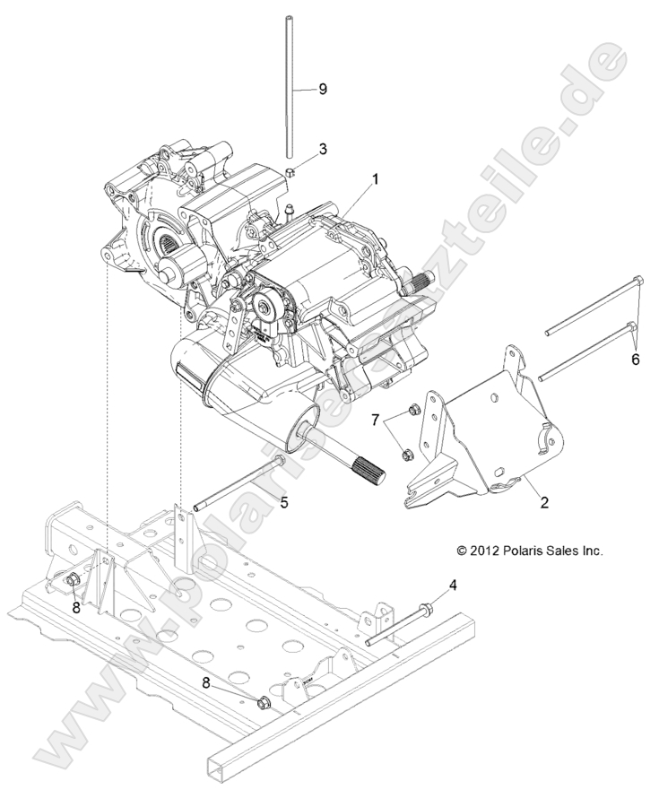 Drive Train, Main Gearcase Mounting Drive Train, Main Gearcase Mounting