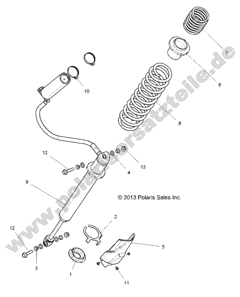 SUSPENSION, REAR SHOCK MOUNTING SUSPENSION, REAR SHOCK MOUNTING