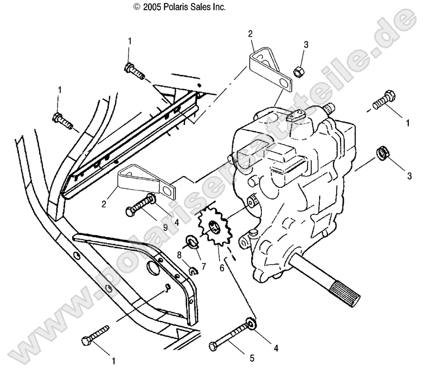 GEARCASE MOUNTING