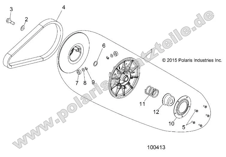 Drive Train, Secondary Clutch