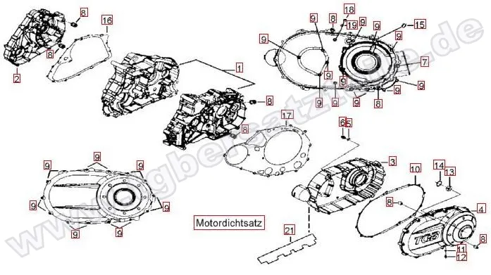 Motorgehäuse Motorgehäuse