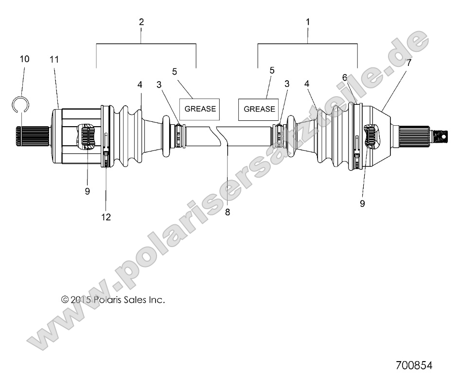 Drive Train, Front Half Shaft Drive Train, Front Half Shaft