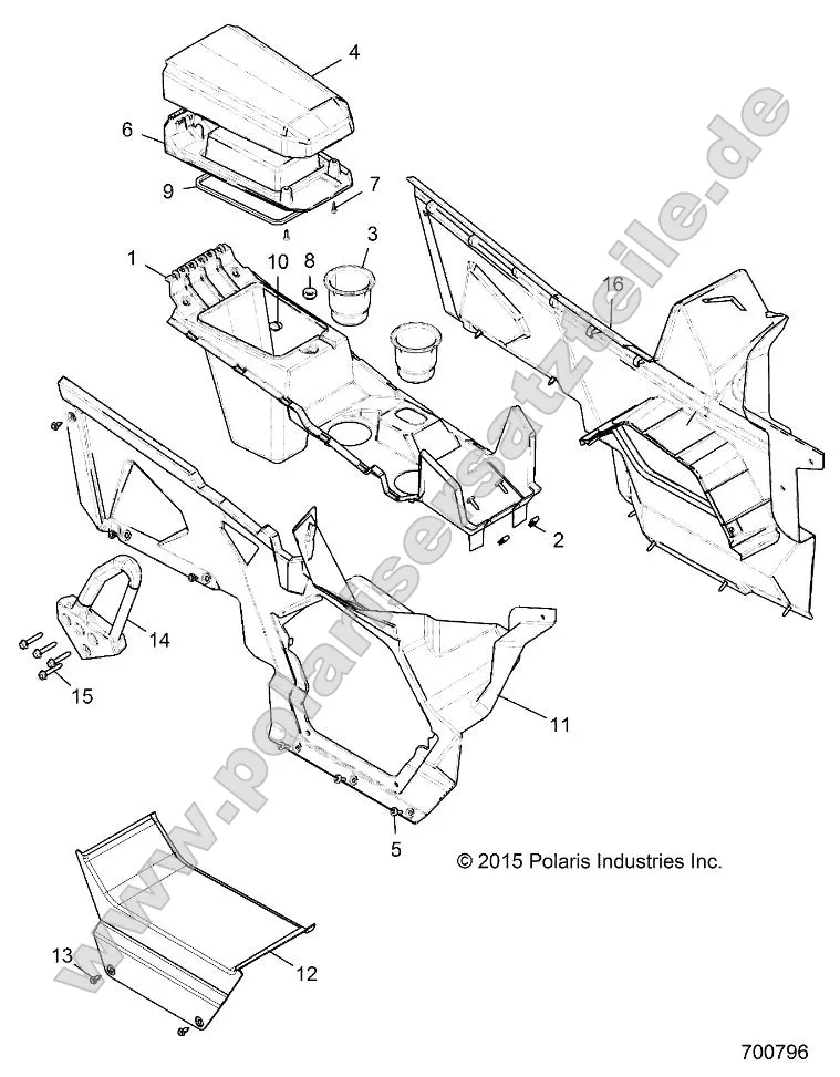 Body, Center Console Body, Center Console