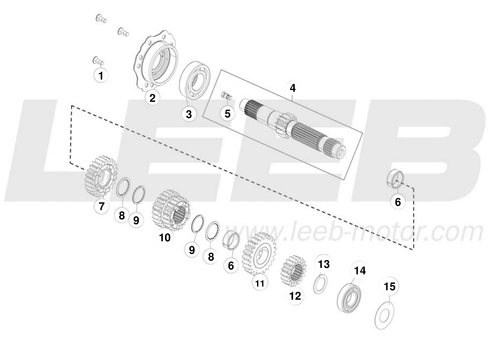 E03 TRANSMISSION I-MAIN SHAFT E03 TRANSMISSION I-MAIN SHAFT