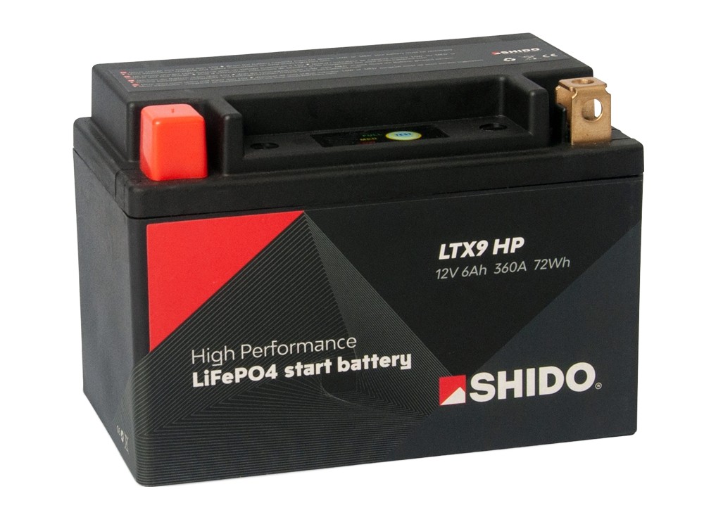 Shido LTX9 HP Lithium Ionen Batterie 12V LiFePO4 (YTX9-BS FTX9-BS) Shido LTX9 HP Lithium Ionen Batterie 12V LiFePO4 (YTX9-BS FTX9-BS)