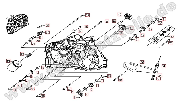 Motorgehäuse links (1) Motorgehäuse links (1)