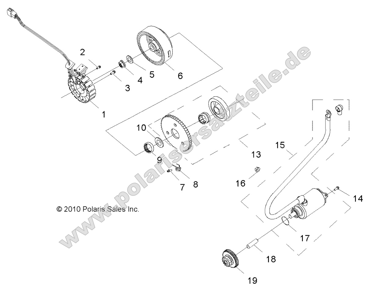 Engine, Starting Motor Engine, Starting Motor