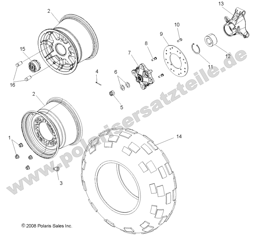 WHEELS, REAR WHEELS, REAR