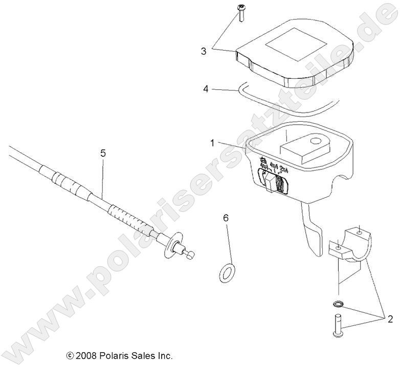 STEERING, CONTROLS, THROTTLE ASM. and CABLE