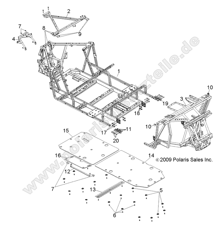 CHASSIS, MAIN FRAME and SKID PLATE CHASSIS, MAIN FRAME and SKID PLATE