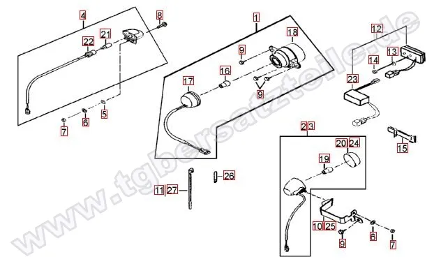 Rücklicht-Blinker hinten Rücklicht-Blinker hinten