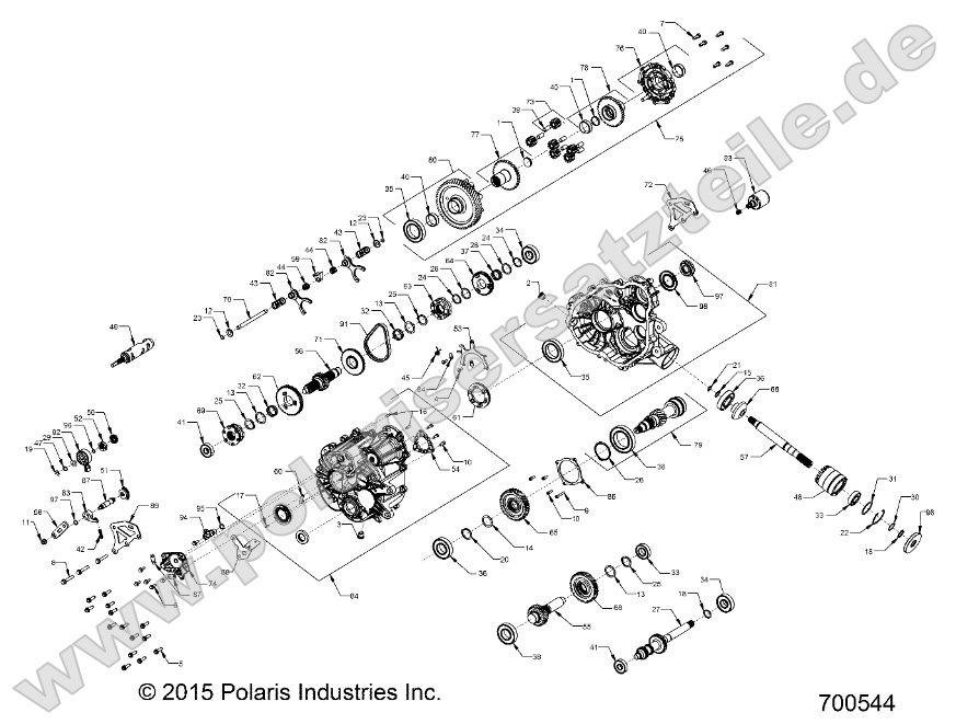Drive Train, Main Gearcase (700544)