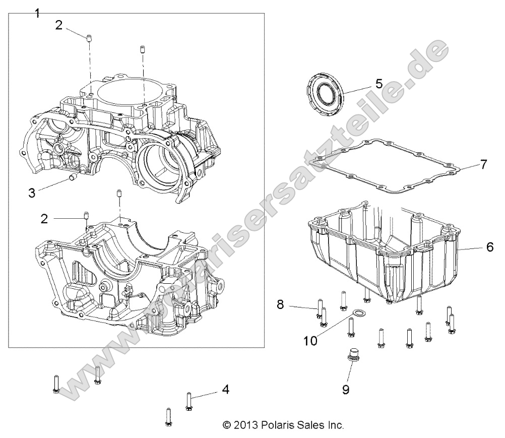 Engine, Crankcase and Oil Sump