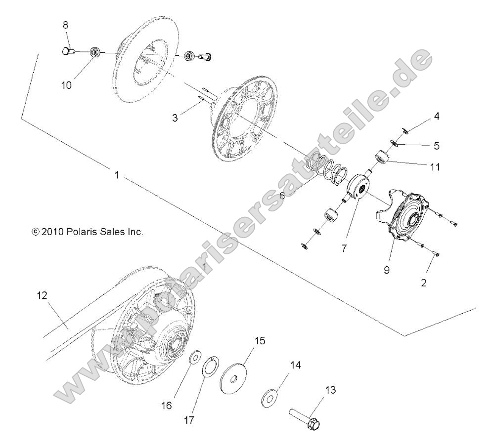 Drive Train, Secondary Clutch