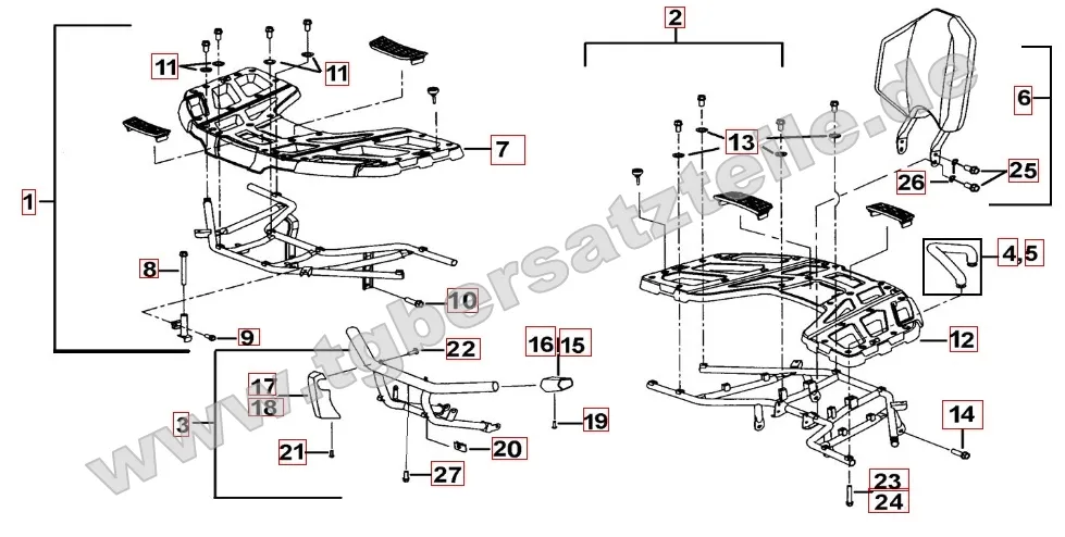 Gepäckträger Plastik