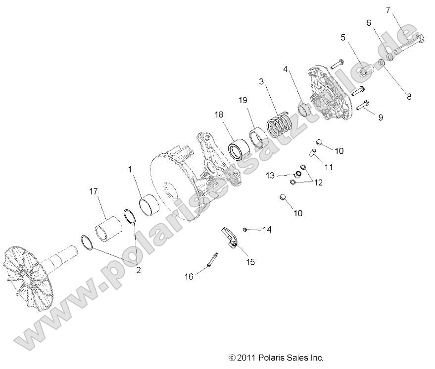 Drive Train, Primary Clutch Drive Train, Primary Clutch