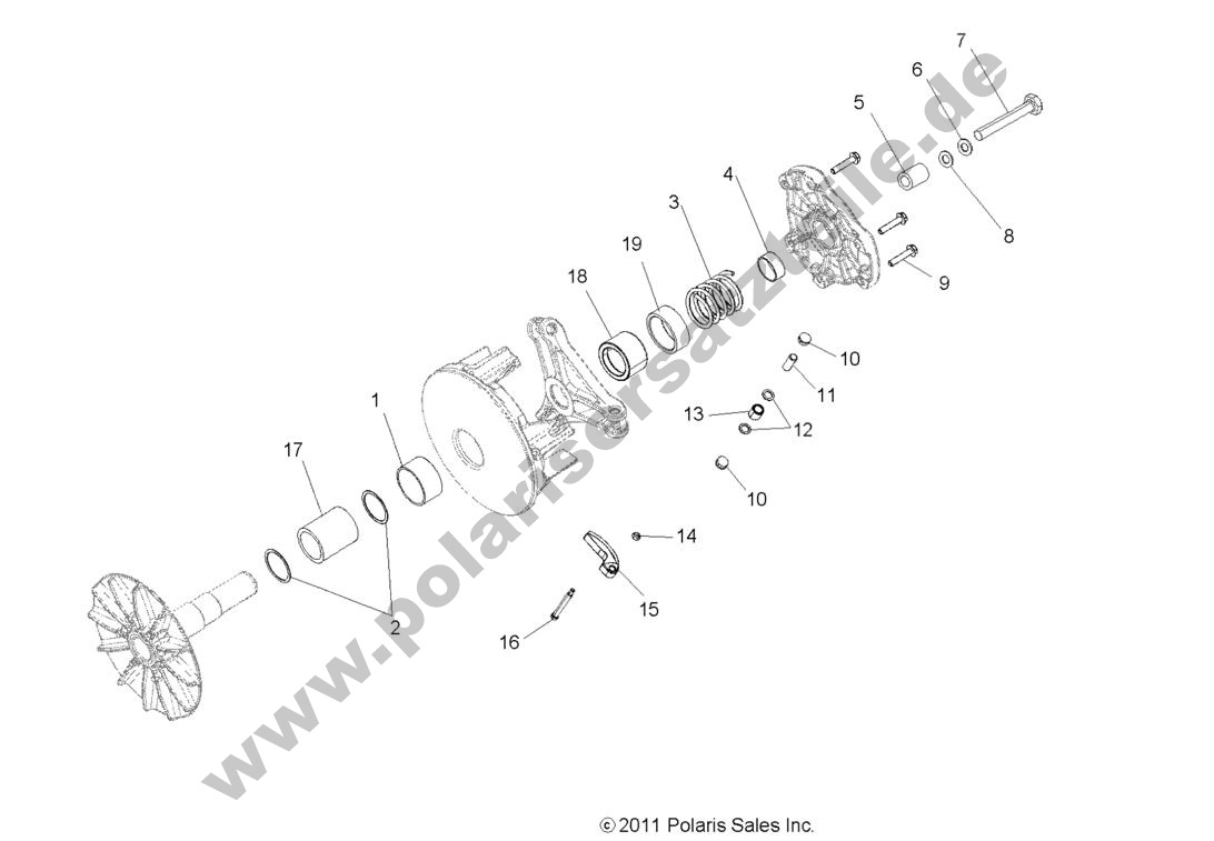 DRIVE TRAIN, PRIMARY CLUTCH DRIVE TRAIN, PRIMARY CLUTCH